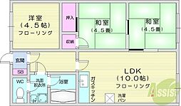 ノースライト31 2LDKの間取図画像