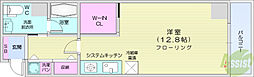 TEADA北4条 1Kの間取図画像
