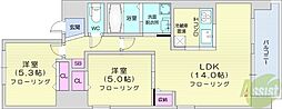 sapporoamabilis 2LDKの間取図画像