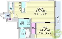 アンビエンテ131 1LDKの間取図画像