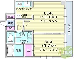 アクティ麻生南 1LDKの間取図画像