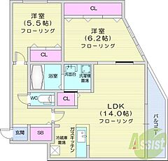 物件の間取り