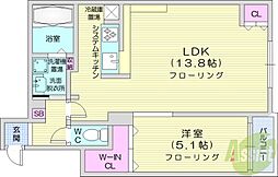 pixiegardensiseikan 1LDKの間取図画像