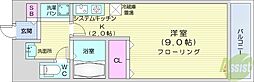 サテラ北34条 1Kの間取図画像
