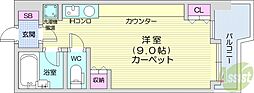 サンシャイン・シティー21 ワンルームの間取図画像