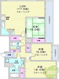 ザ・サッポロレジデンス 3LDKの間取図画像