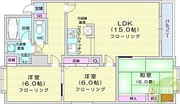 ハイツミウラ 3LDKの間取図画像