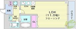 サテラ北34条 1Kの間取図画像