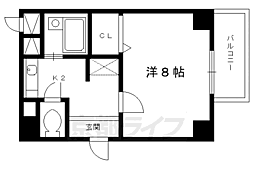 サムティ上堀川 1階1Kの間取り