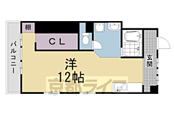双和苑 306 3階ワンルームの間取り