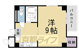 プールトゥジュール波多野 5階1Kの間取り