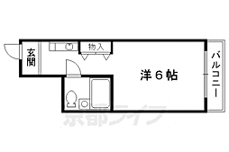 JR東海道・山陽本線 京都駅 徒歩3分の賃貸マンション 5階1Kの間取り