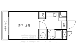 マンションひなどり 4階1Kの間取り