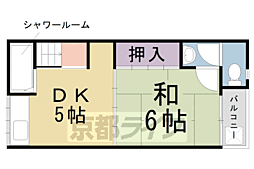 いずみ荘 1DKの間取図画像