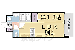 ファステート京都西院パール 6階1LDKの間取り