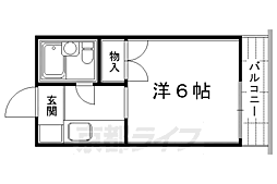 フィルストン 3階1Kの間取り