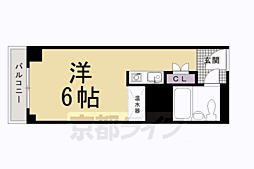 京都今出川レジデンス 1Kの間取図画像