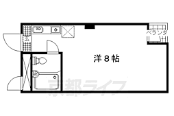 ハイツウエストロード 3階ワンルームの間取り