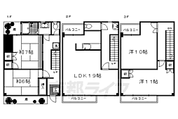 Ｂｒｅｚｚａ京都 100 1階4LDKの間取り