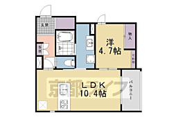 仮）中京区姉小路通堀川東入鍛冶町計画 3階1LDKの間取り