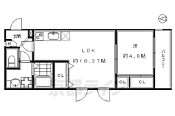 京阪本線 清水五条駅 徒歩7分の賃貸マンション 5階1LDKの間取り