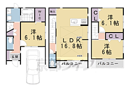 紫野下築山町貸家