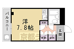 プロスパーズＤ．Ｃ 3階1Kの間取り