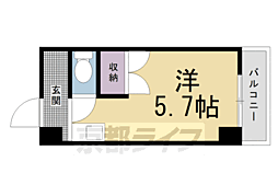 Ｌｏｆｔｙ46 2階1Kの間取り