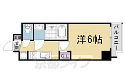 プロヴィスタ京都西院 10階1Kの間取り