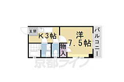 間取図画像 1K