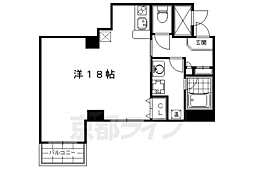 グランレブリー室町六角 1Kの間取図画像