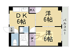 ハイツマルゴ 2DKの間取図画像