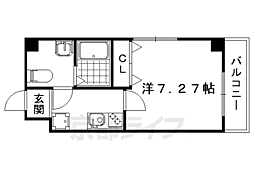 V-style西院 1Kの間取図画像