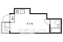 アミティ高原 ワンルームの間取図画像
