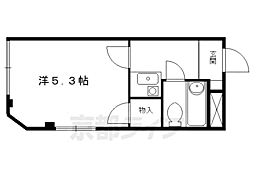 CASA八木 1Kの間取図画像