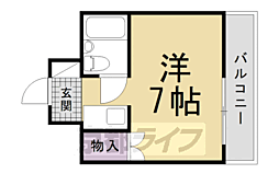 ハイツ葵 1Kの間取図画像