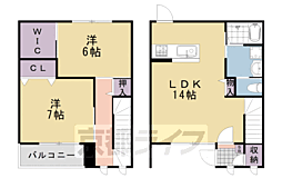シャーメゾン沙羅 2LDKの間取図画像