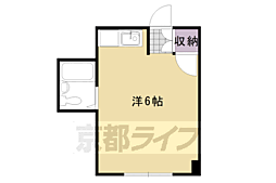 マンションサンセット藤 ワンルームの間取図画像