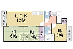 ファミィール桂 3LDKの間取図画像