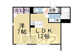 LaTour桃山 1LDKの間取図画像