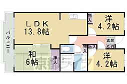 レオパルド 3LDKの間取図画像