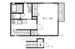 シャーメゾン壬生 1Kの間取図画像