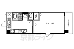 マ・ピエース 1Kの間取図画像