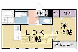 グランデール 1LDKの間取図画像