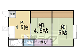 サカエコーポ 2Kの間取図画像