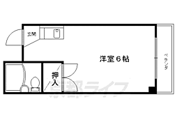 シティ88ヤスダ 1Kの間取図画像