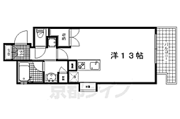 アクアレリスト今出川 ワンルームの間取図画像