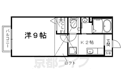 シャーメゾン葵 1Kの間取図画像
