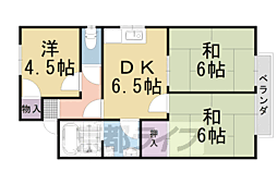 ファミーユ・西条 2LDKの間取図画像