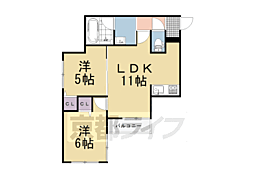 (仮称)伏見区羽束師鴨川町共同住宅 2階/-